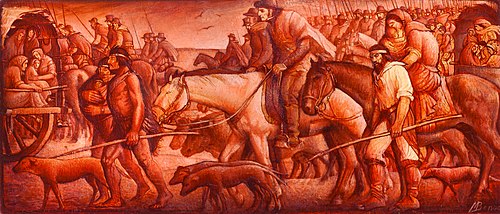 Éxodo del pueblo oriental, 1811, 1929, Miguel Benzo