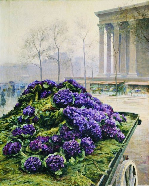Violets from Nice, 1902, Iosif Krachkovsky