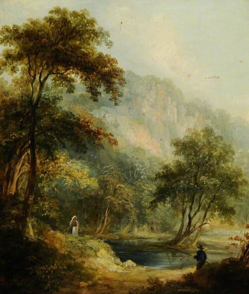 High Tor, Matlock, Derbyshire, 1841, Thomas Creswick
