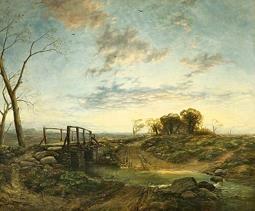 Evening, 'The west still glimmers with some streaks of day', 1850, Thomas Creswick
