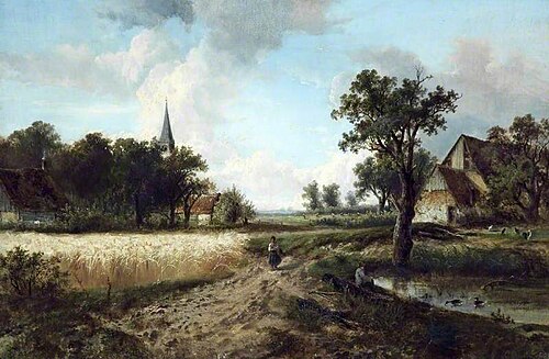 Harvest, 1851, Thomas Creswick