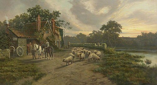 The Smithy, 1860, Thomas Creswick