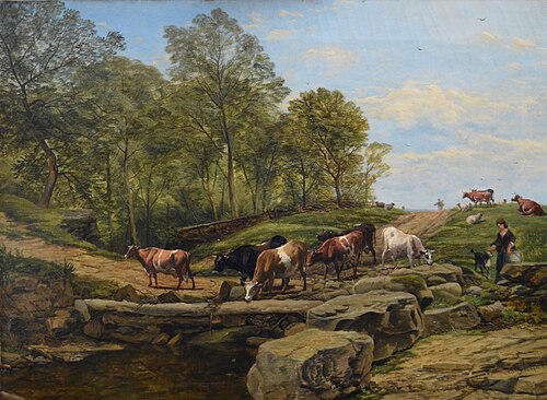Landscape with Cows, 1860, Thomas Creswick