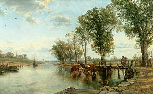 Trentside, 1861, Thomas Creswick