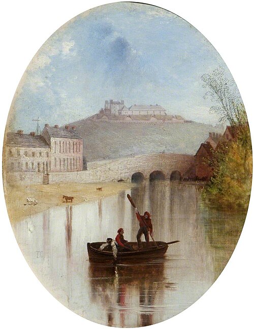 Charlemont Fort, County Armagh, from the River, , Thomas Creswick