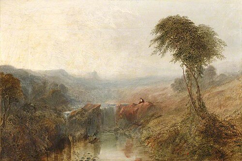 Figures in an Italianate Landscape, , Thomas Creswick