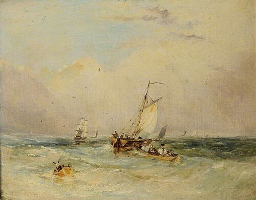 Seascape, 1850, Thomas Creswick