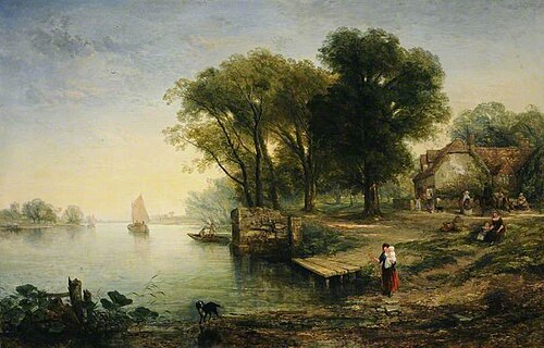 The Ferry, , Thomas Creswick