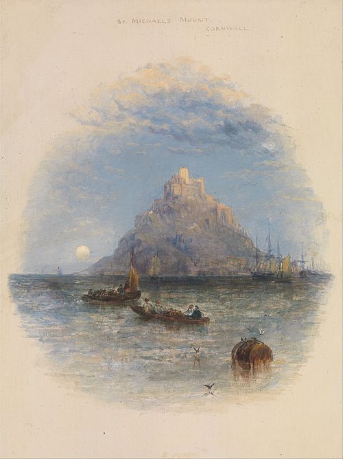 St. Michael's Mount, Cornwall, 1838, Thomas Creswick