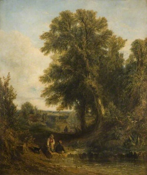 English Landscape, 1829, Thomas Creswick