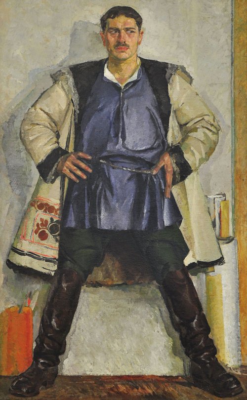 Self-portrait in a white coat, 1929, Fédir Krytchevsky