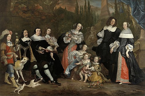 Michiel de Ruyter and his family, 1662, Juriaen Jacobsz