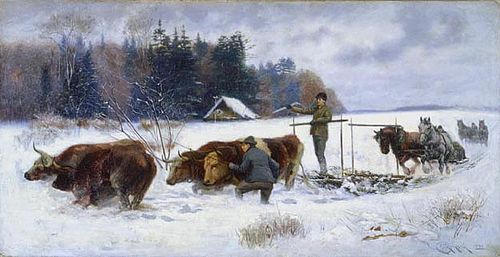 Breaking a Road, 1894, William Cruikshank