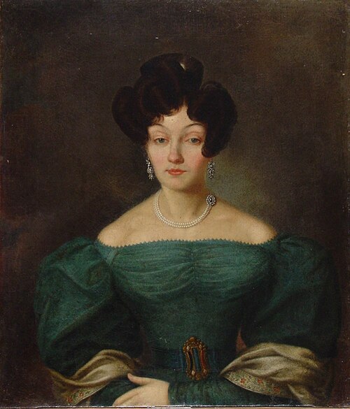 Portrait of Alexandra Andreevna Fuchs, 1830, Lev Kryukov