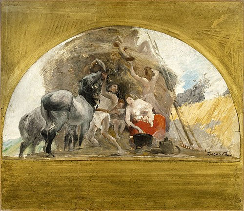 Esquisse pour la salle des mariages de la mairie du 1er : L'Eté, ou le milieu de la vie, 1886, Albert Besnard
