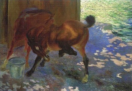 Horses bitten by flies., 1892, Paul-Albert Besnard