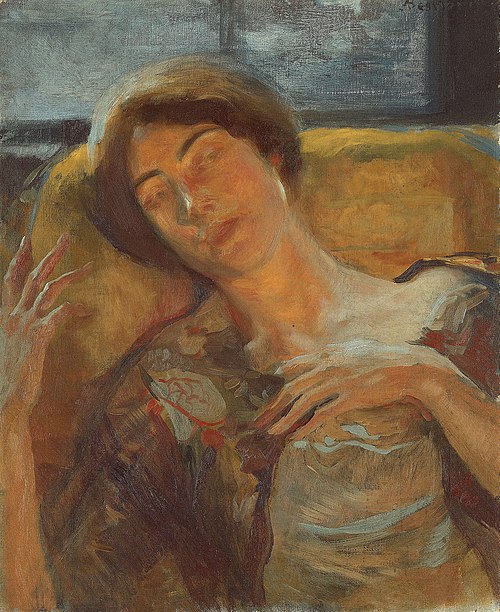 Tête de femme, 1890, Albert Besnard