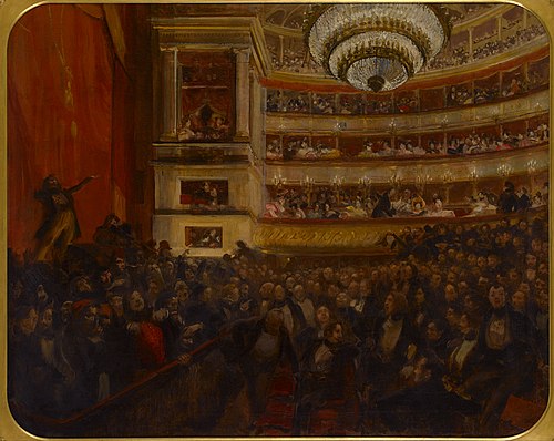La première d'Hernani. Avant la bataille, 1905, Albert Besnard