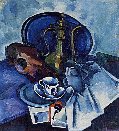 Still life with a pipe, 1917, Aleksandr Kuprin