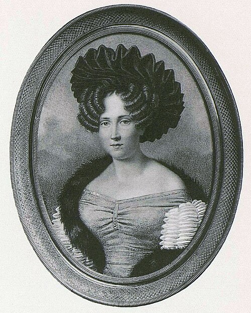 Porträt der Alexandra Panin (1800-1873), 1820, Anthelme Francois Lagrenée