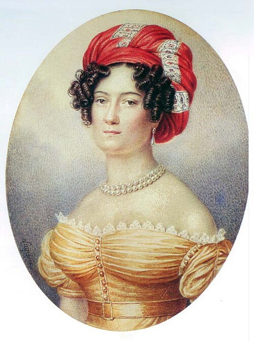 Porträt der Varvara Balk (1781-1841), 1820, Anthelme Francois Lagrenée