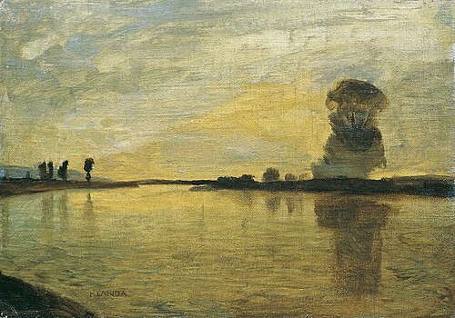 Donaulandschaft, 1895, Hubert Landa