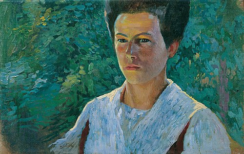 Mädchenbildnis, 1921, Hubert Landa
