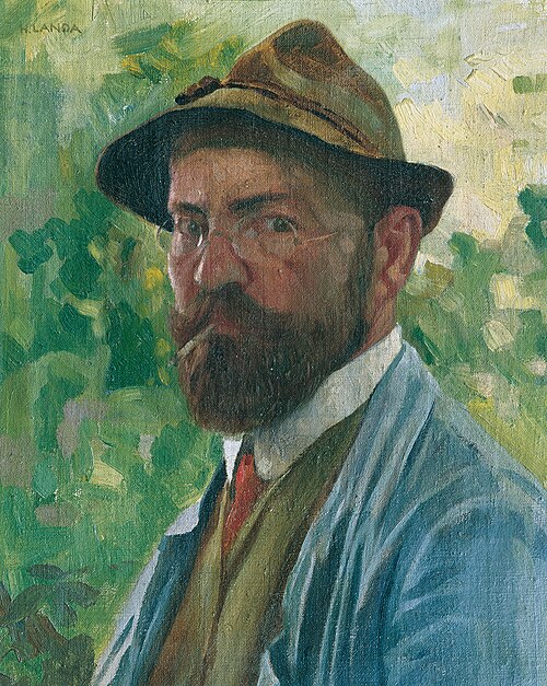 Selbstbildnis, 1921, Hubert Landa
