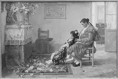 Before the Bullfight, 1894, Salvador Viniegra