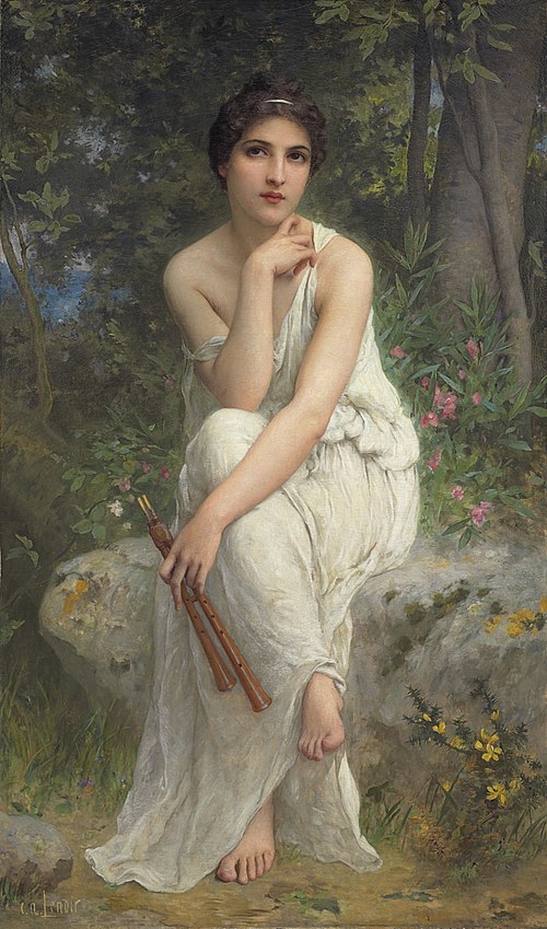 The Flute Player, , Charles Amable Lenoir