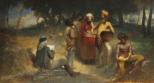 Examining the Spy. Motif from the Indian Mutiny, 1859, Egron Seliff Lundgren