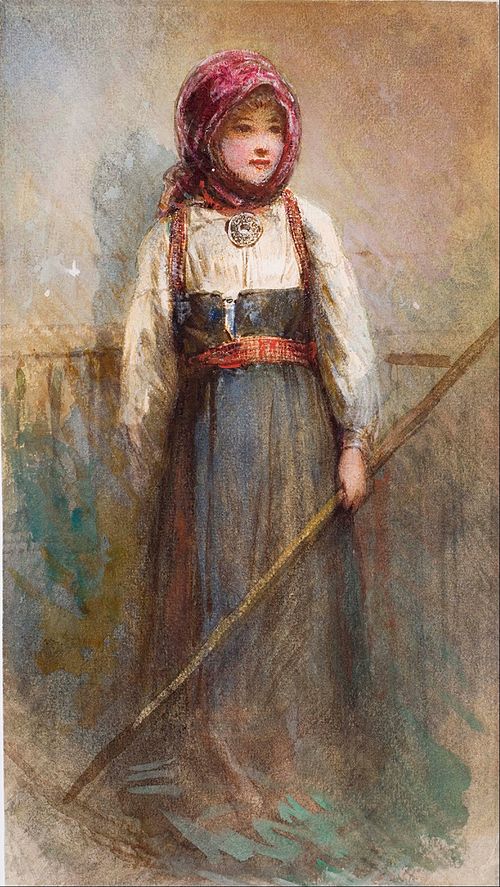 untitled (Norwegian girl), 1861, Egron Seliff Lundgren