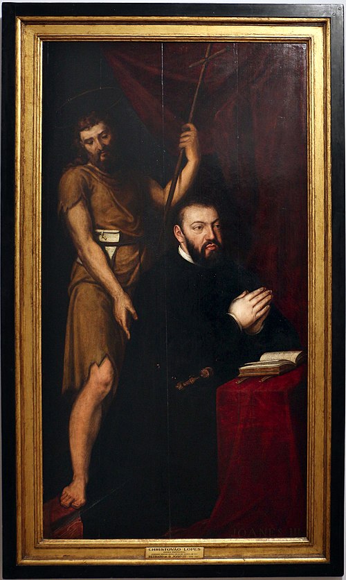 John III of Portugal and John the Baptist, 1564, Cristóvão Lopes