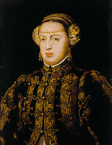 Portrait of Catherine of Habsburg, 1552, Cristóvão Lopes