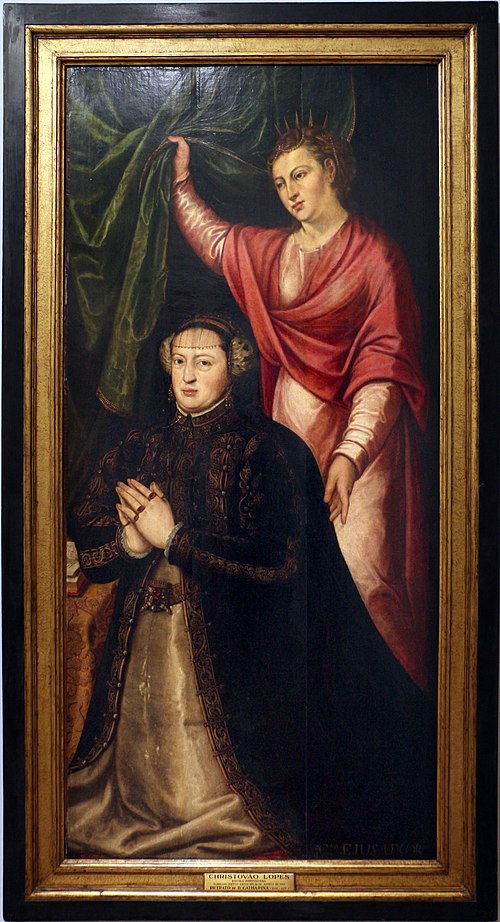 Catherine of Habsberg and St. Catherine of Alexandria altar piece, 1565, Cristóvão Lopes