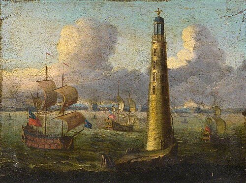 Eddystone Lighthouse, 1729, Isaac Sailmaker