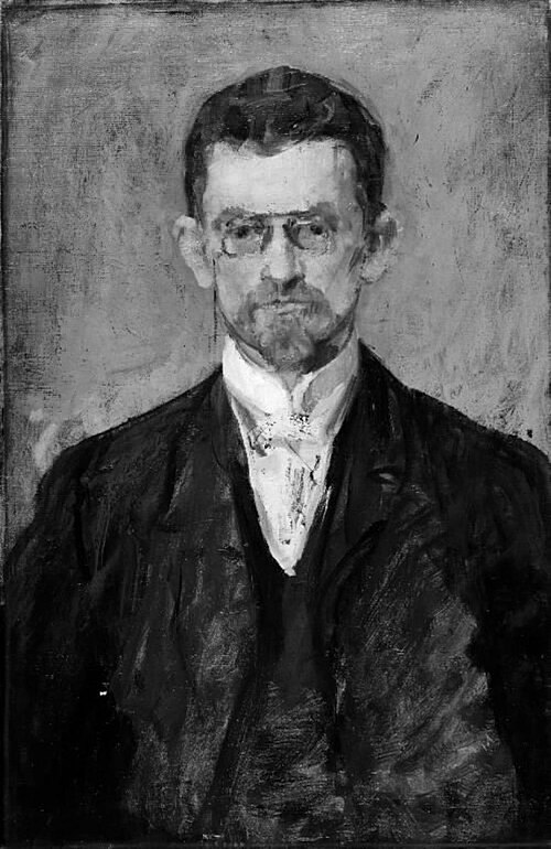 Portrait of the Norwegian Keeper of National Antiquities, Christopher Brinckmann, 1904, Henrik Louis Lund