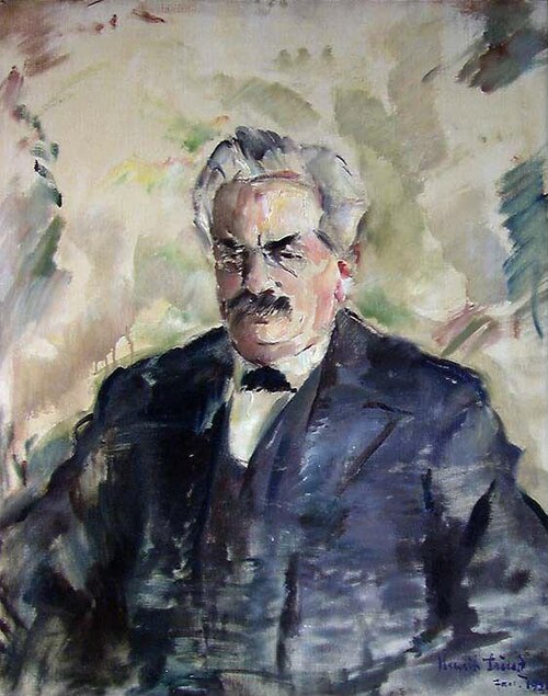 Portrait of the French President Alexandre Millerand, 1921, Henrik Louis Lund