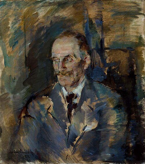 Portrait of the Author Knut Hamsun, 1922, Henrik Louis Lund