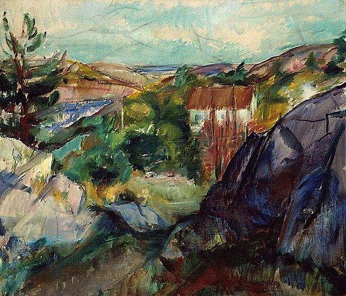 October on the Island Skåtøy, 1920, Henrik Louis Lund