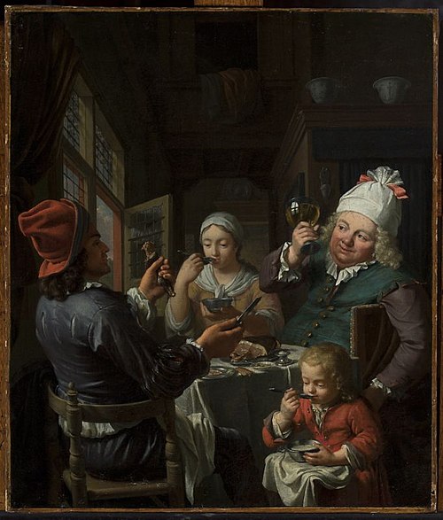 Les gourmands., 1710, Krzysztof Lubieniecki