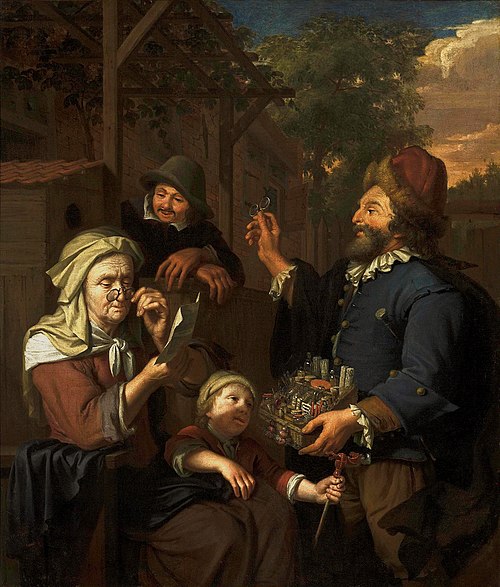 Vendeur de lunettes., 1800, Krzysztof Lubieniecki