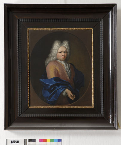 Portret van een man uit de familie Van Tets, mogelijk Arnold van Tets (1684-1724), 1724, Krzysztof Lubieniecki