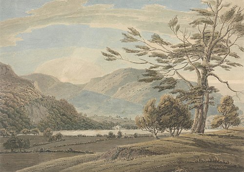 Landscape: Trees, Lakes and Mountains, Lake District, , Thomas Sunderland