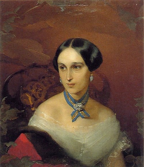 Portrait of Natalia Nikolaïevna Gontcharova, 1849, Ivan Makarov
