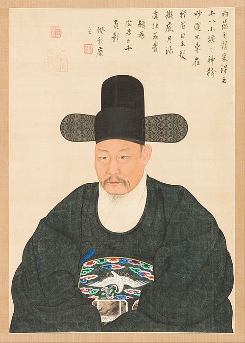 Portrait of Scholar-official Ahn in his Fifties Year, , Yi Jaegwan