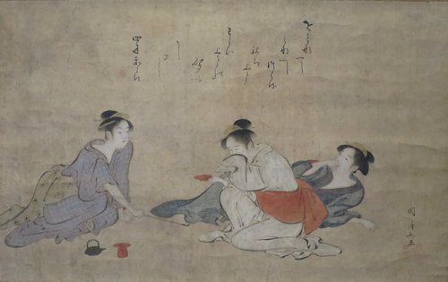 Three Drunken Women, 1787, Kiyonaga