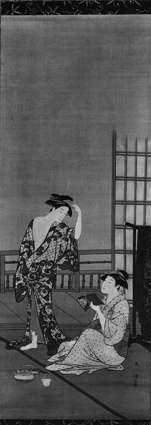 Two Beauties after the Bath, 1775, Torii Kiyonaga