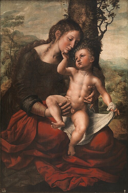 Vierge à lEnfant, 1543, Jan Sanders van Hemessen