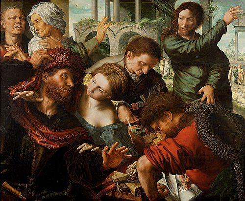 The Calling of Saint Matthew, 1548, Jan Sanders van Hemessen